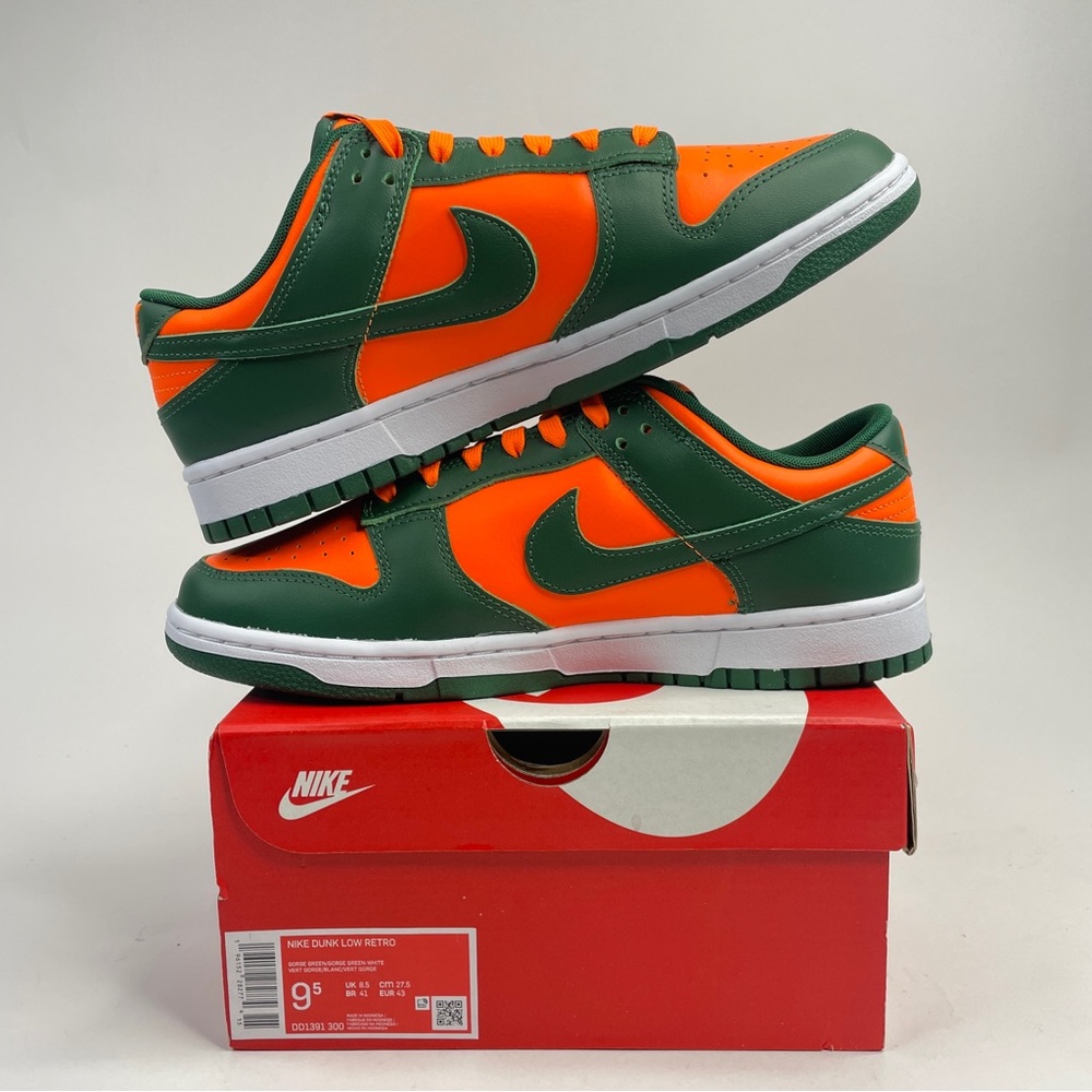 Nike Dunk Low Retro “Miami Hurricanes” 2023 - Picture 3 of 4